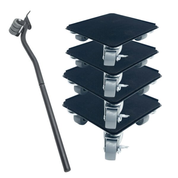 Furniture Dolly,Furniture Movers with 5 Wheels,Carbon Steel Panel Heavy Duty Dolly,Furniture Lifter with 5 360° Rotatable Rubber Universal Wheels,Maximum Load 3474LBS - Image 4