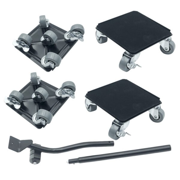 Furniture Dolly,Furniture Movers with 5 Wheels,Carbon Steel Panel Heavy Duty Dolly,Furniture Lifter with 5 360° Rotatable Rubber Universal Wheels,Maximum Load 3474LBS - Image 2