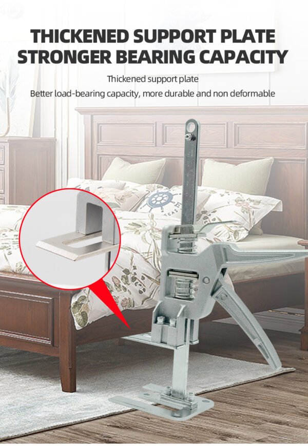Labor Saving Handle 12 In Lever Arm Lifter Drywall Lift for Wall Tile Locator, Multi-Function Height Adjustment Lifting Device,Door Panel.Cabinet Jack Board Lifter Weight 330lb, lift range 6.7in - Image 3