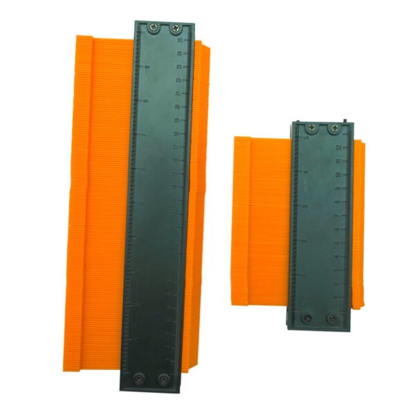 Contour Gauge with Lock 10+5 Inch Construction Rulers Measure Tool for Corners and Contoured - Image 2