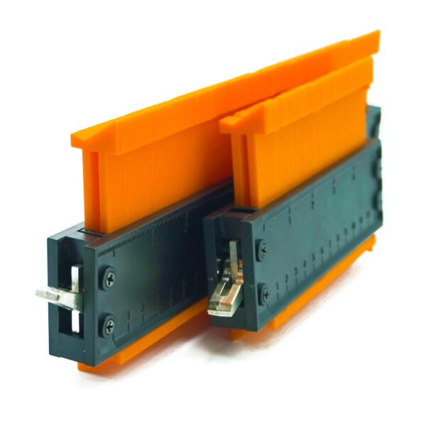 Contour Gauge with Lock 10+5 Inch Construction Rulers Measure Tool for Corners and Contoured
