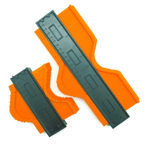 Contour Gauge with Lock 10+5 Inch Construction Rulers Measure Tool for Corners and Contoured - Image 3