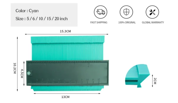 5 Inches Conventional Contour Gauge - Image 2
